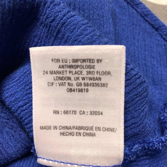 Anthropologie Keyhole Peplum Tank Sz S - Picture 9 of 10